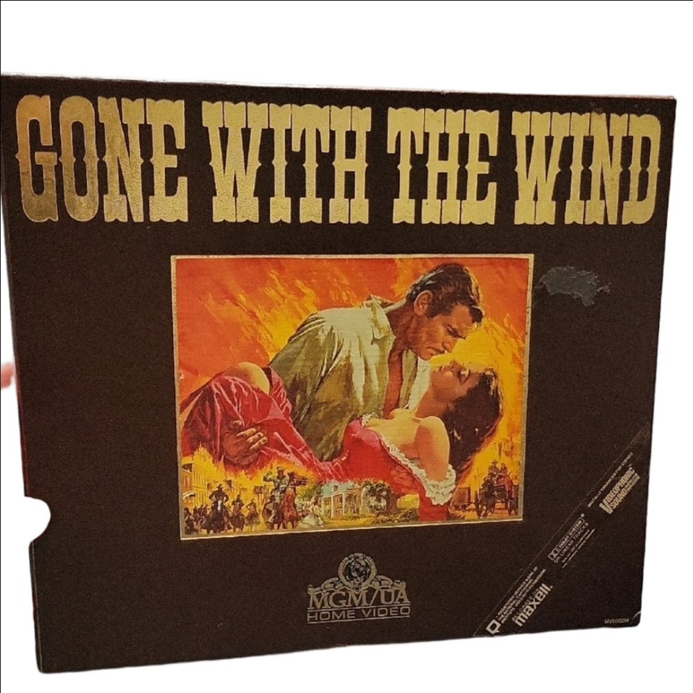 Gone With The Wind MGM Home Video 2 Tape VHS Deluxe Edition Box Set Vintage